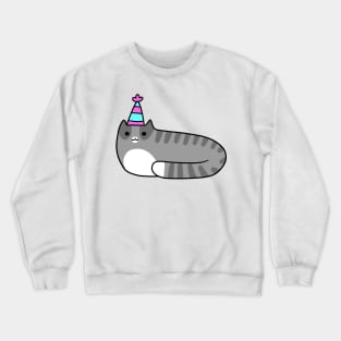 Blue Birthday Tabby Crewneck Sweatshirt